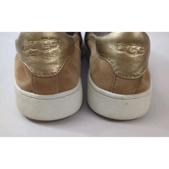 UGG Womens Size 10 Tan Suede Slip-On Sneakers Comfort Casual Flats Shoes EU 41 - Picture 5 of 7